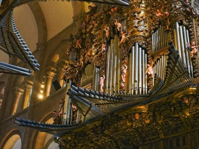 Órgano barroco de la Catedral de Santiago.