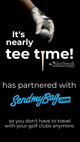 Image of It's Nearly Tee Time partnership with Send My Bag dot Com