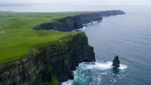 Acantilados de Moher en con el mar de fondo (lateral derecho)